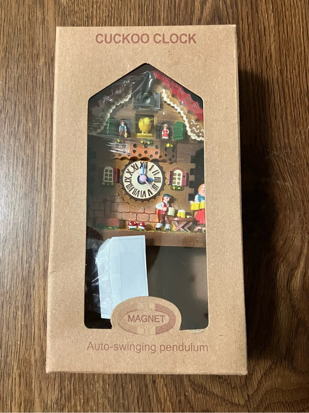 Magnet Miniature Auto-Swinging Pendulum Cuckoo Clock Collectible